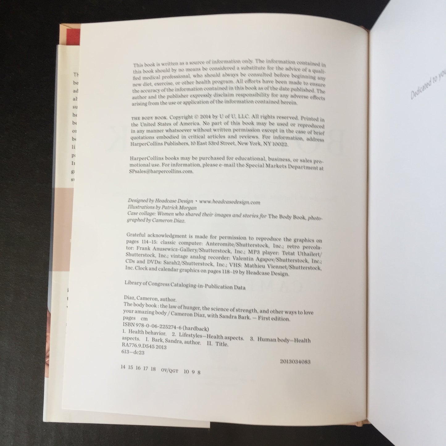 The Body Work - Cameron Diaz - Signed - 2013