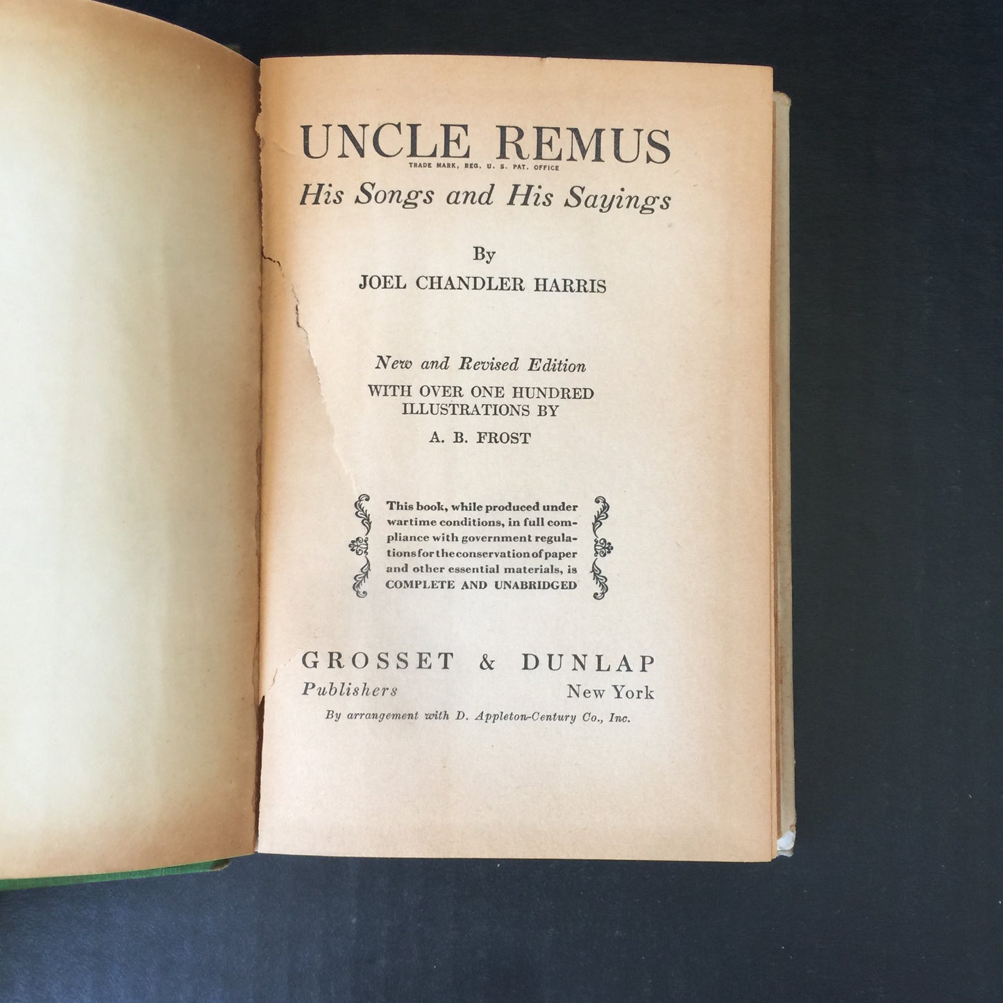 Uncle Remus: His Songs and His Sayings - Joel C. Harris - 1921