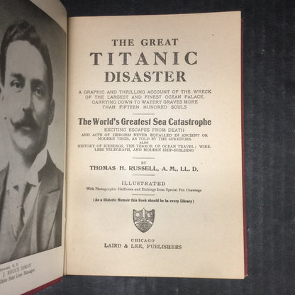 The Great Titanic Disaster - Thomas H. Russell - 1912