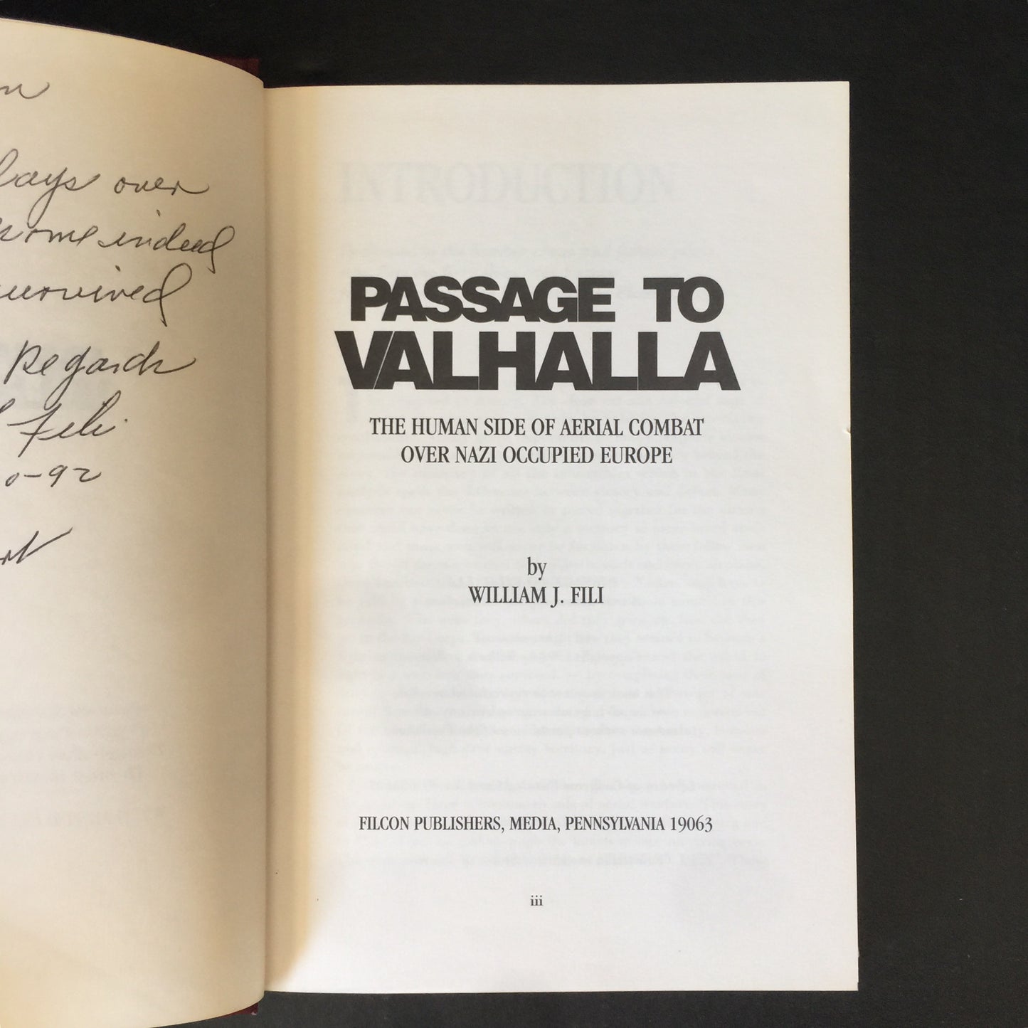 Passage to Valhalla - William J. Fili - Signed - 1991