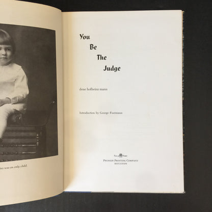 You Be the Judge - Dene H. Mann - First Edition - 1963