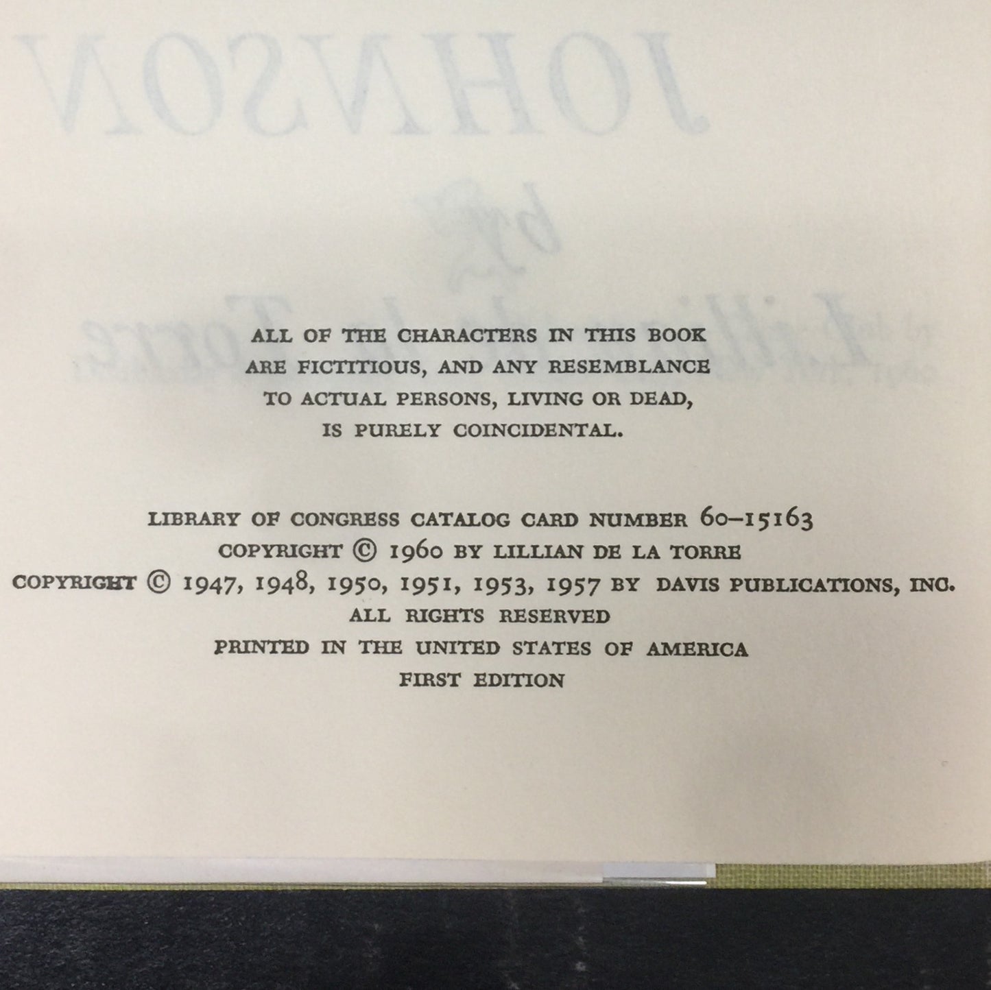 The Detections of Dr. Sam: Johnson - Lillian de la Torre - First Edition - Dust Jacket Illustrated by Edward Gorey - 1960