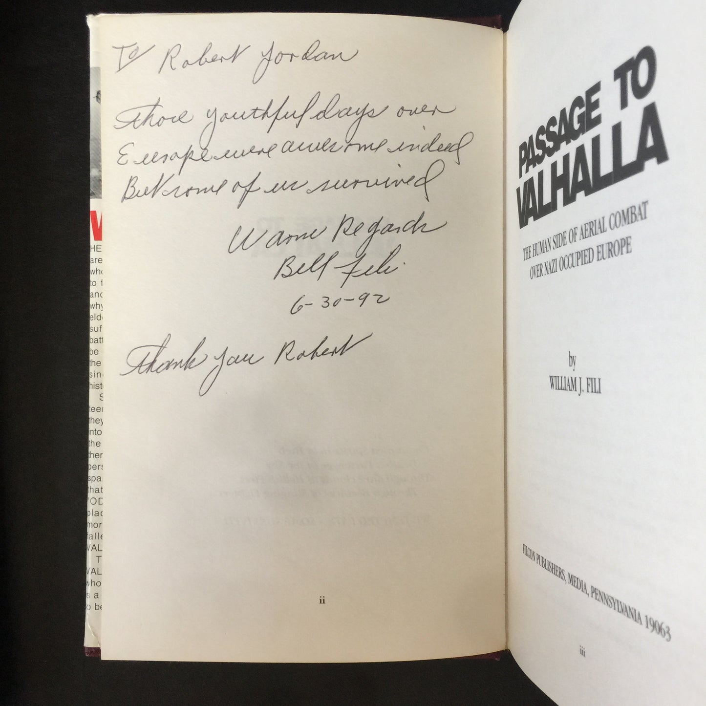 Passage to Valhalla - William J. Fili - Signed - 1991