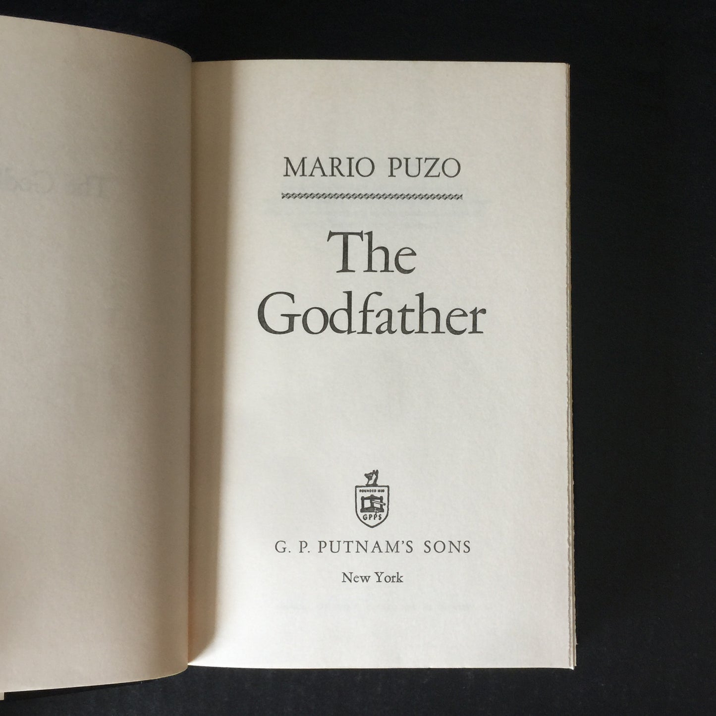 The Godfather - Mario Puzo - Book Club Edition - 1969