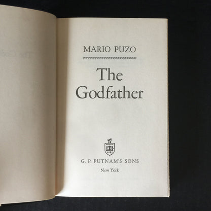 The Godfather - Mario Puzo - Book Club Edition - 1969