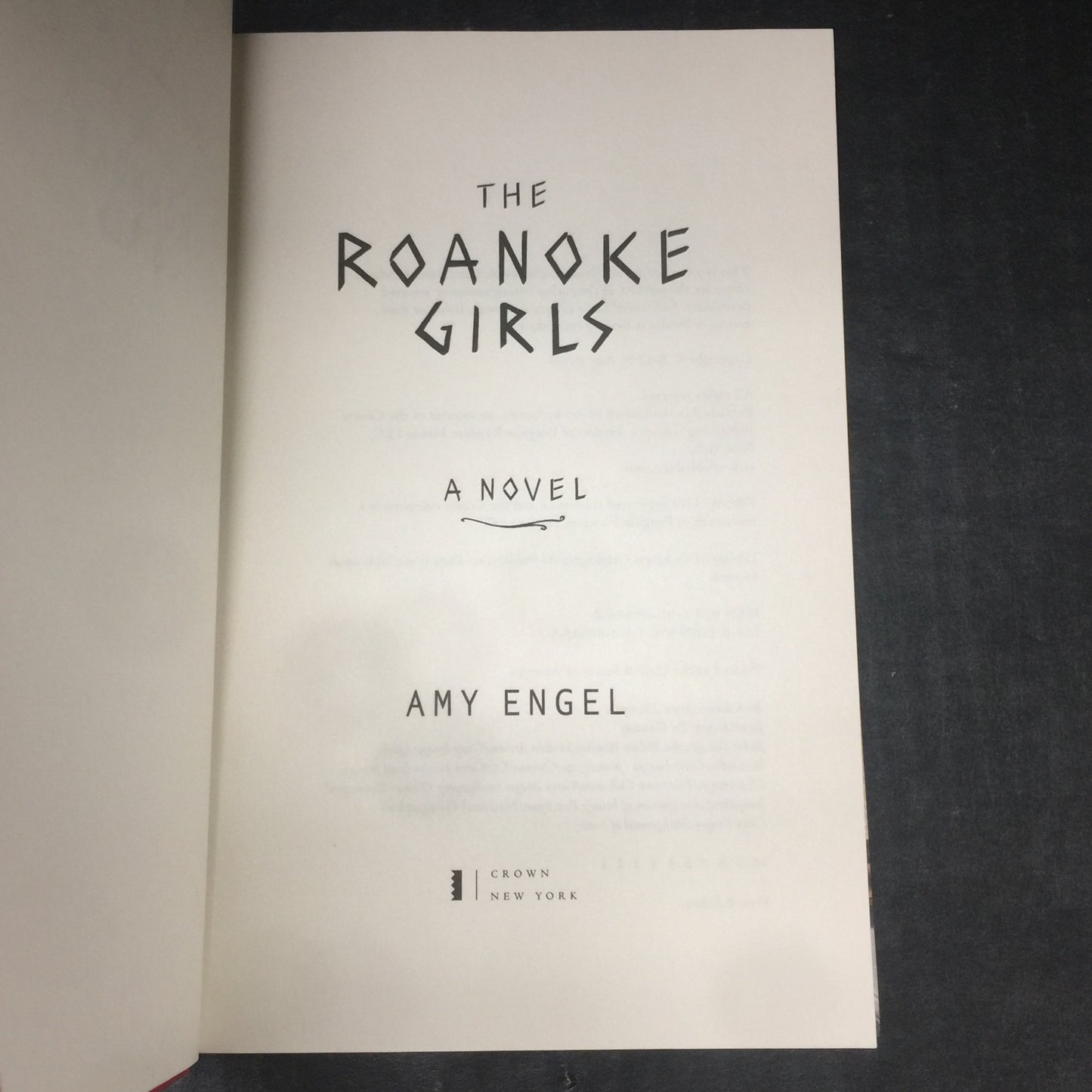 The Roanoke Girls - Amy Engel - Signed by Author - First Edition - 2017