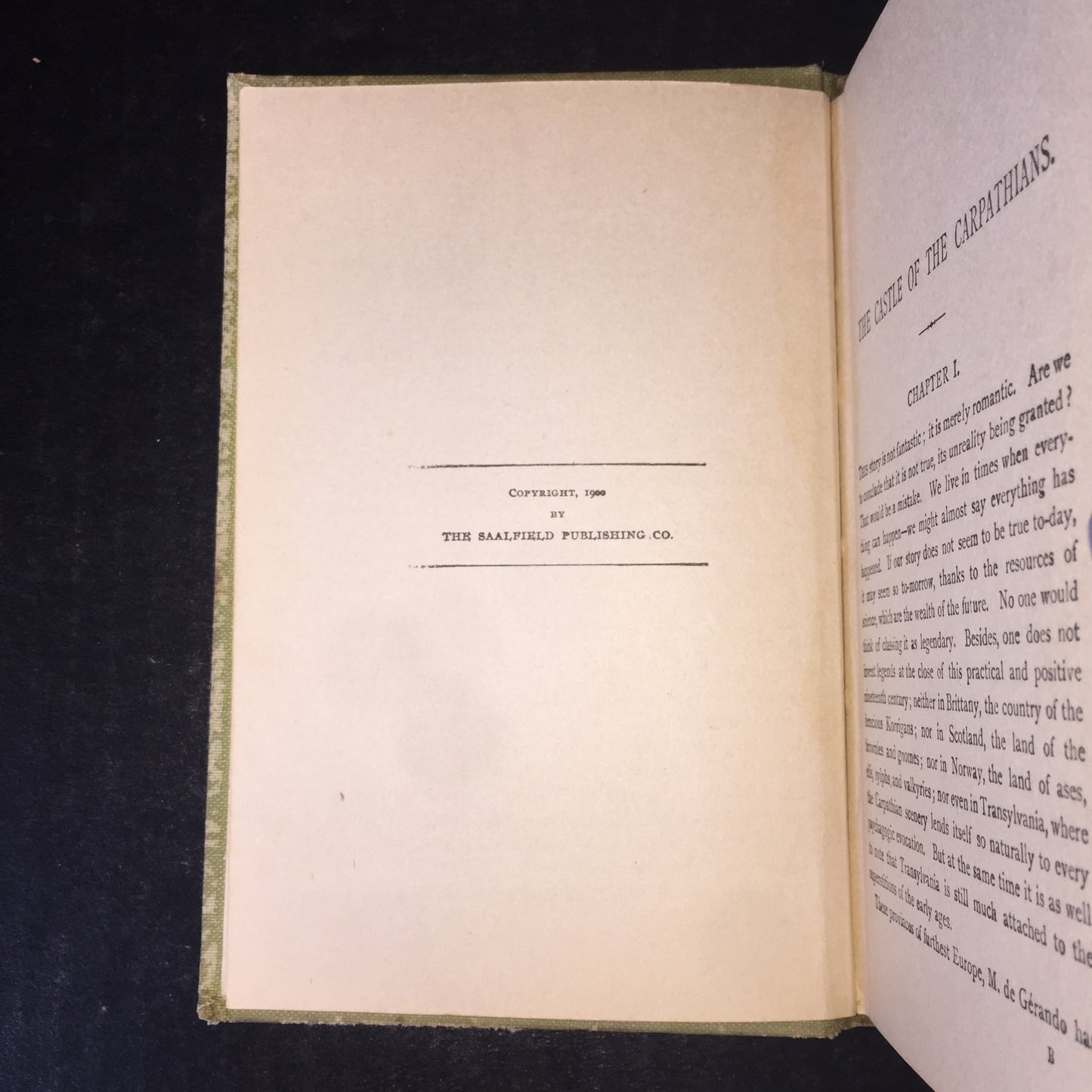 The Castle of the Carpathians - Jules Verne - Early American Reprint - 1900