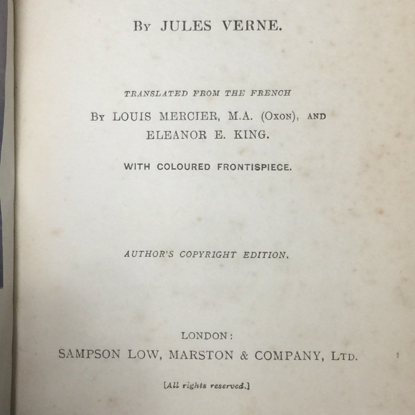 Round the Moon - Jules Verne - Early UK Printing - 1873