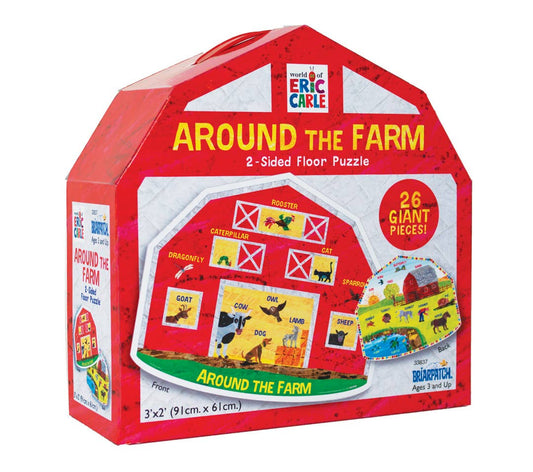 Around The Farm 2-sided Floor Puzzle