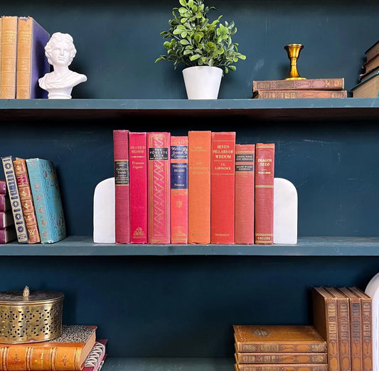 Books by the Foot | Vintage Classic Ornate Decorative Designer Bundle | Collection of Hardcover Books | Display Prop & Staging | Home Decor