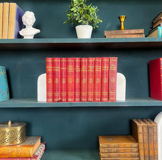 Books by the Foot | Vintage Classic Ornate Decorative Designer Bundle | Collection of O. Henry Novels | Display Prop & Staging | Home Decor