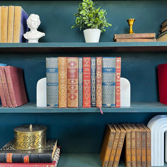 Books by the Foot | Vintage Classic Decorative Designer Bundle | International Collector's Library | Display Prop & Staging | Home Decor