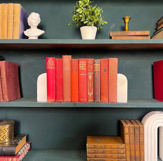 Books by the Foot | Vintage Ornate Decorative Designer Bundle | Collection of Hardcover Books | Display Prop & Staging | Home Decor