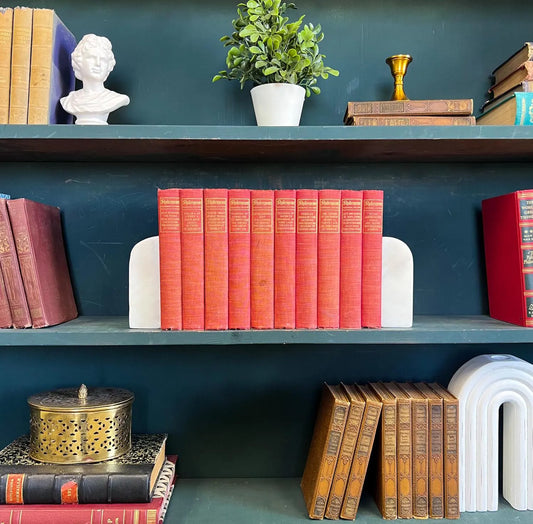 Books by the Foot | Shakespeare | Vintage Ornate Decorative Designer Bundle | Collection of Hardcover Books | Display Prop & Staging Set