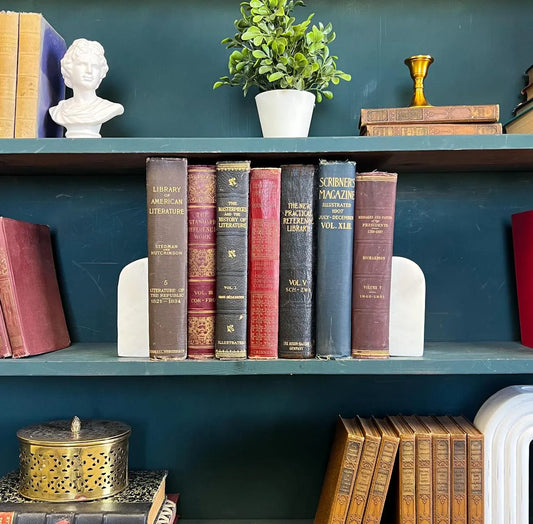 Books by the Foot | Vintage Ornate Decorative Designer Bundle | Collection of Hardcover Books | Display Prop & Staging | Home Decor
