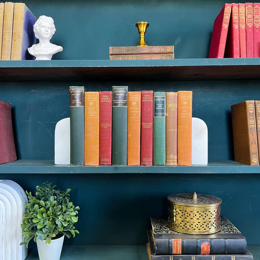 Books by the Foot | Vintage Classic Ornate Decorative Designer Bundle | Collection of Hardcover Books | Display Prop & Staging | Home Decor