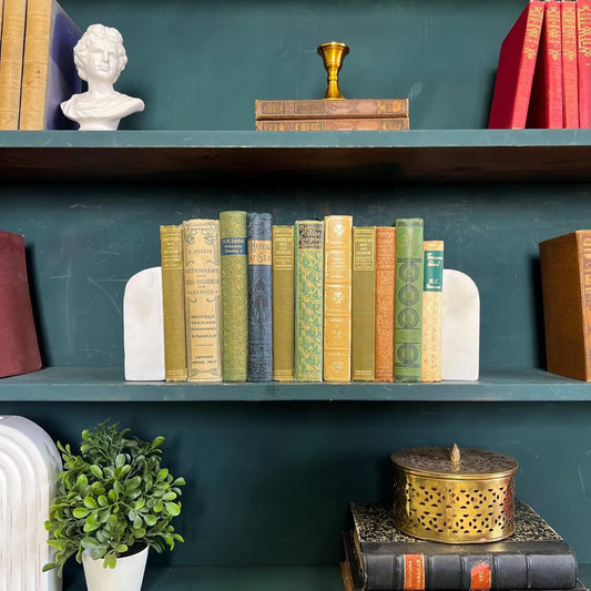 Books by the Foot | Vintage Ornate Decorative Designer Bundle | Collection of Hardcover Books | Display Prop & Staging | Home Decor