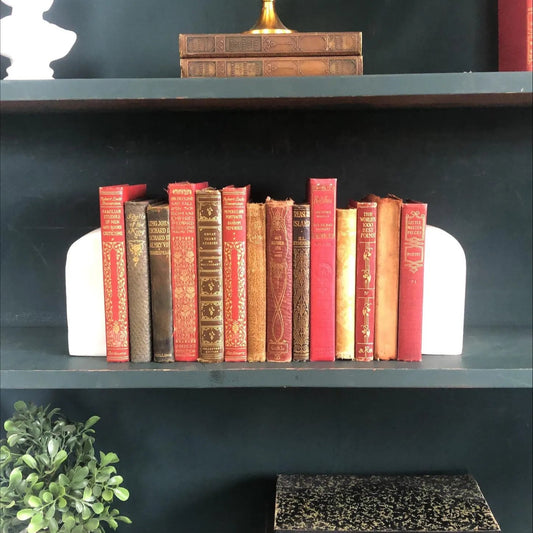 Books by the Foot | Vintage Classic Ornate Decorative Designer Bundle | Collection of Hardcover Books | Display Prop & Staging | Home Decor