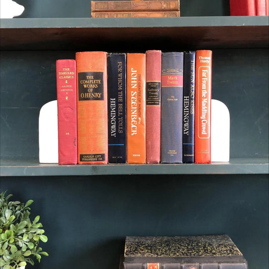 Books by the Foot | Classic Decorative Designer Bundle | Collection of Hardcover Books | Display Prop & Staging | Home Decor
