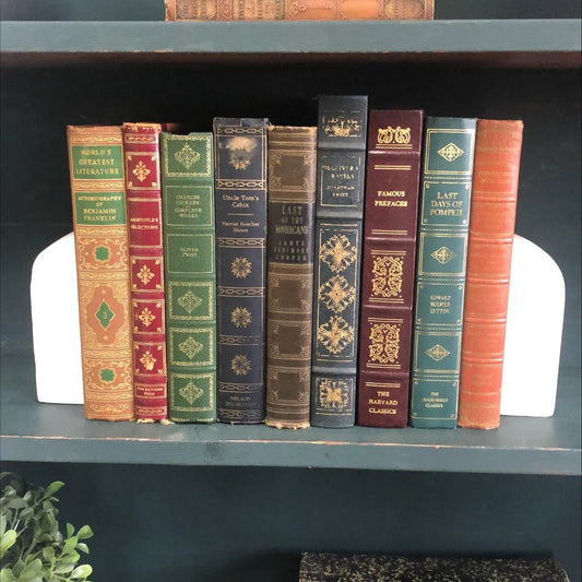 Books by the Foot | Classic Ornate Decorative Designer Bundle | Collection of Hardcover Books | Display Prop & Staging | Home Decor