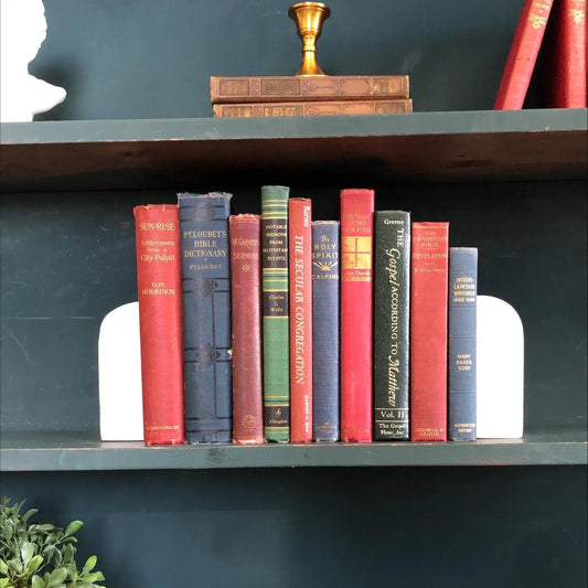 Vintage Decorative Hardcover Books by the Foot: Display Set