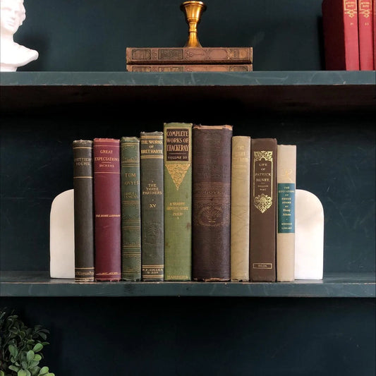 Vintage Hardcover Book Bundle: Decorative Display Set, Home Staging