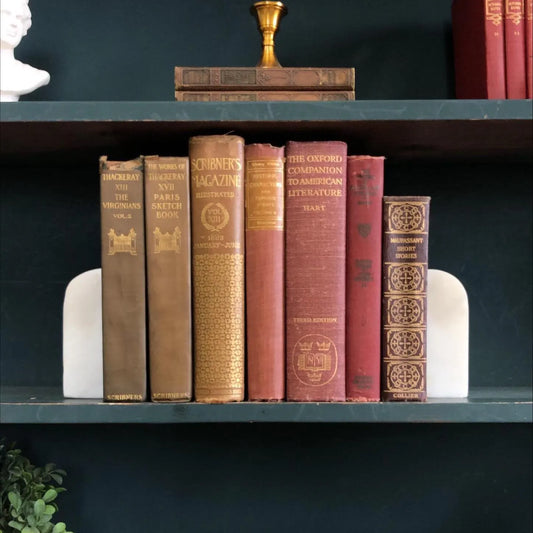 Vintage Hardcover Book Bundle: Decorative Display Set, Home Staging