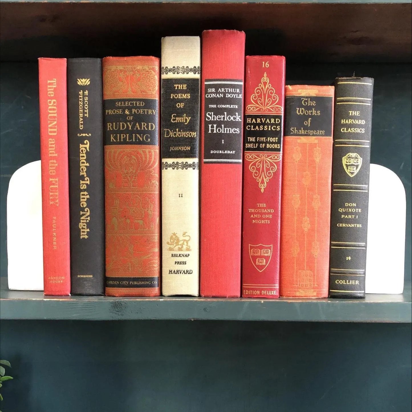 Vintage Hardcover Book Bundle: Decorative Display Set, Home Staging