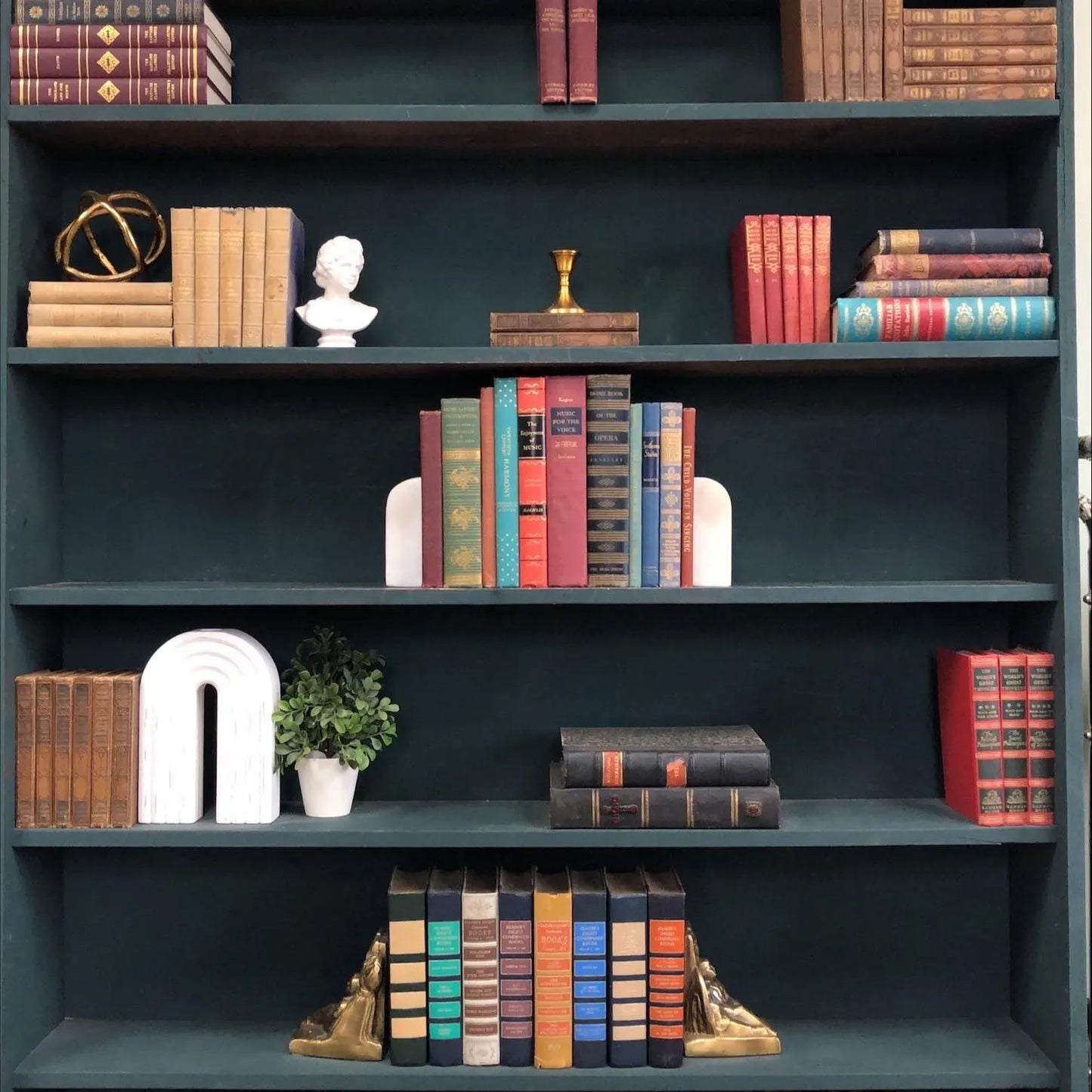 Decorative Vintage Music Books by the Foot: Display Bundle - 11 Hardcover Books