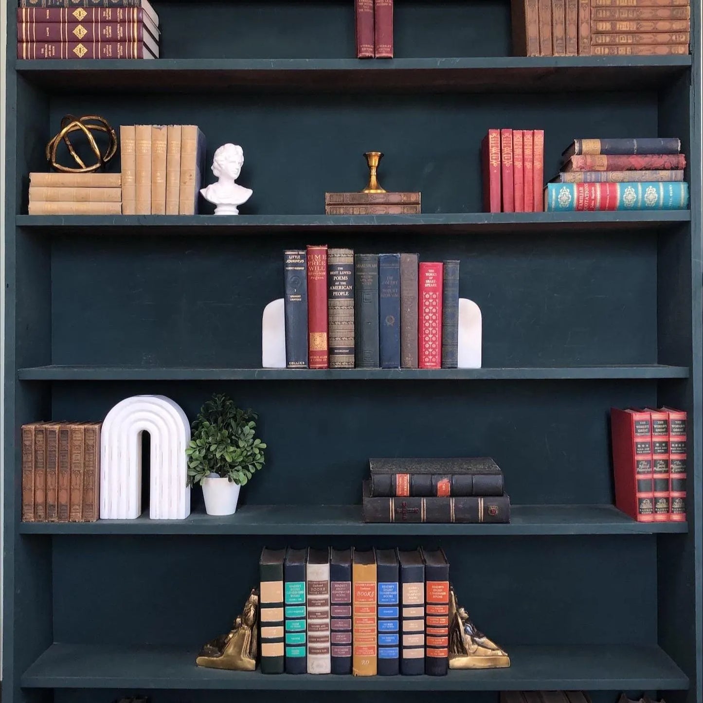 Classic Hardcover Book Bundle: Decorative Display Books by the Foot