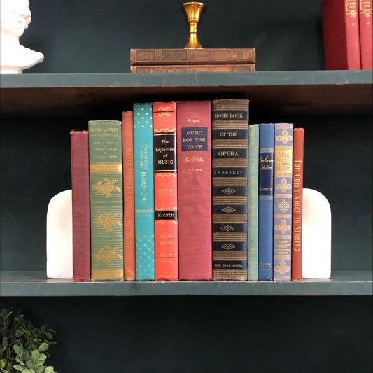 Decorative Vintage Music Books by the Foot: Display Bundle - 11 Hardcover Books