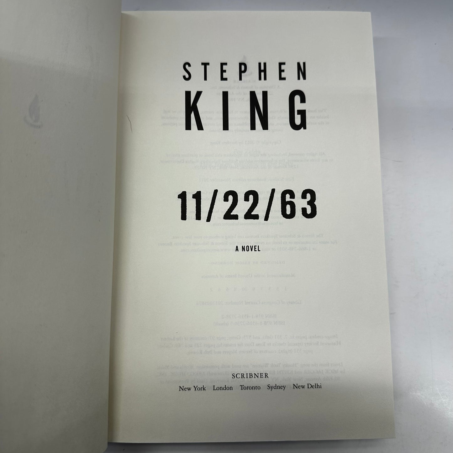 11/22/63 - Stephen King - 1st Edition - 2011