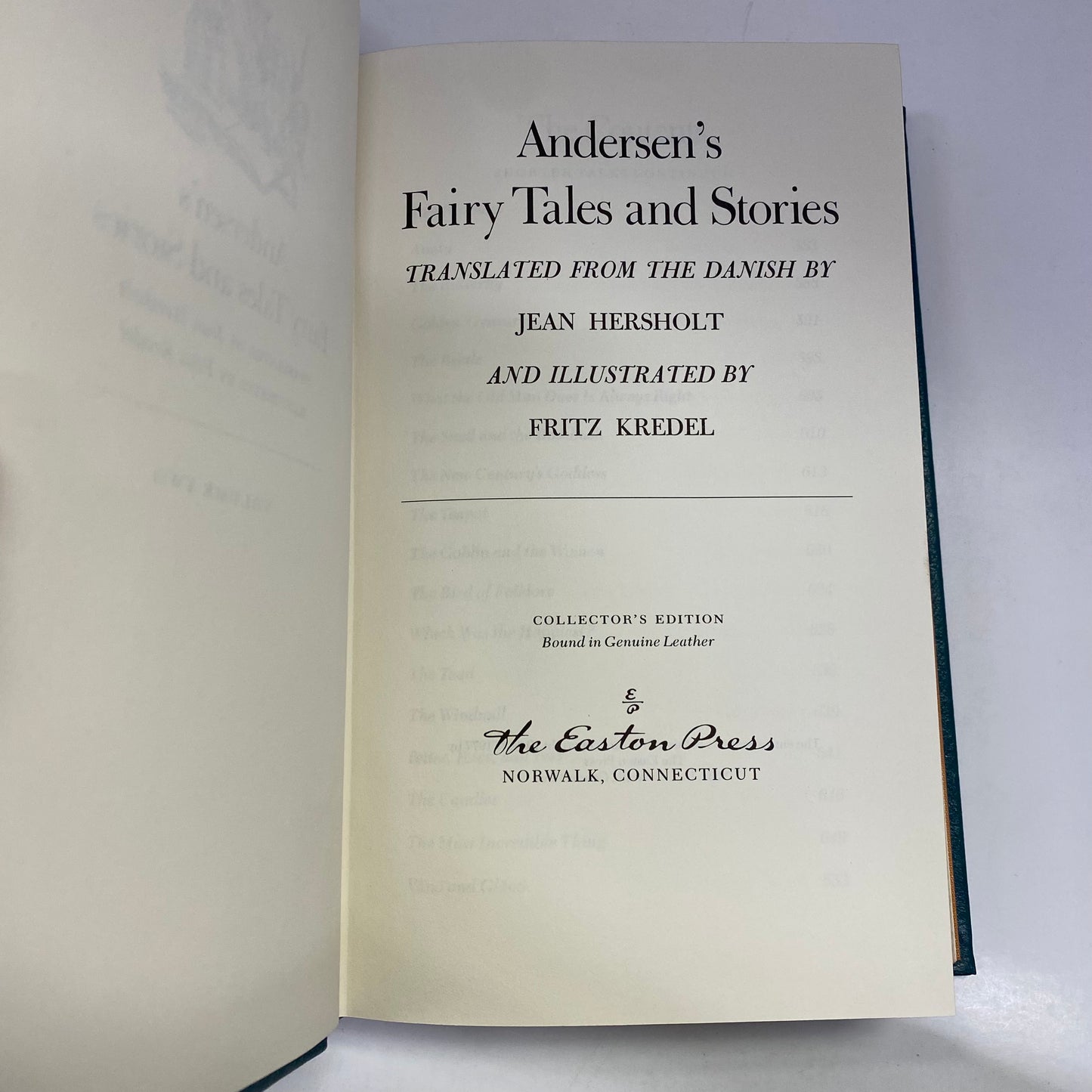 Andersen’s Fairy Tales and Stories - Hans Christian Andersen - Easton Press - 2 Volume Set - Gilt Loss - 1977