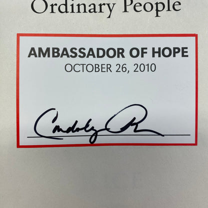 Extraordinary, Ordinary People - Condoleezza Rice - 1st Edition - 2010