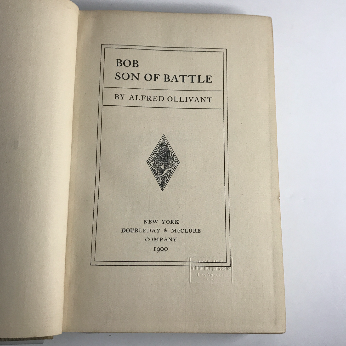 BOB Son of Battle - Alfred Ollivant - 1900