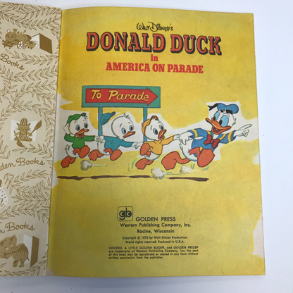 Donald Duck in America on Parade - Disney - Early Printing - 1975