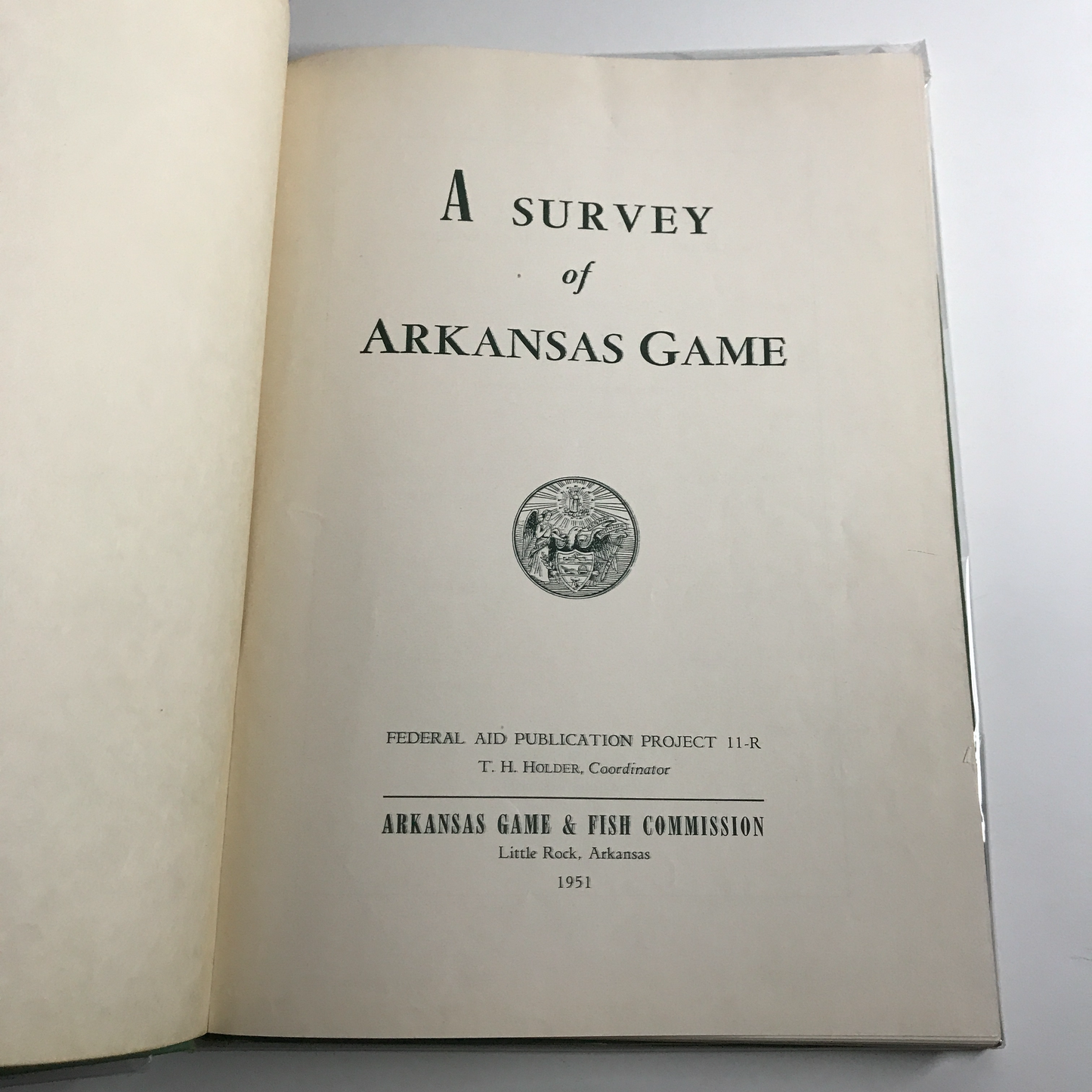 A Survey of Arkansas Game - Arkansas Game & Fish Commission - 1951