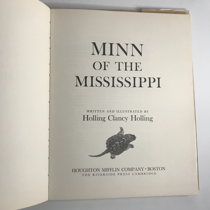 Minn of the Mississippi - H.C. Holling - Dust Jacket - 3rd Edition - 1951