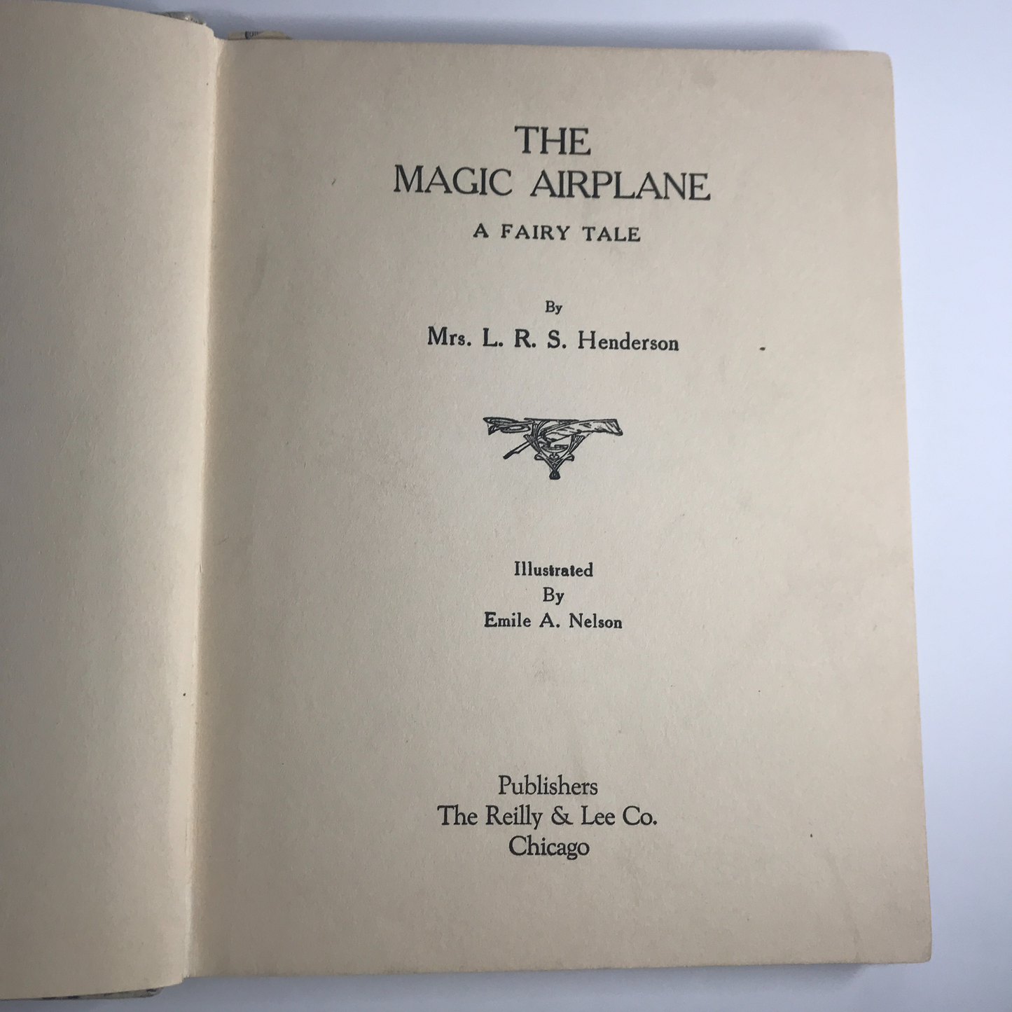 The Magic Airplane - Mrs. L. R. S. Henderson - 1929