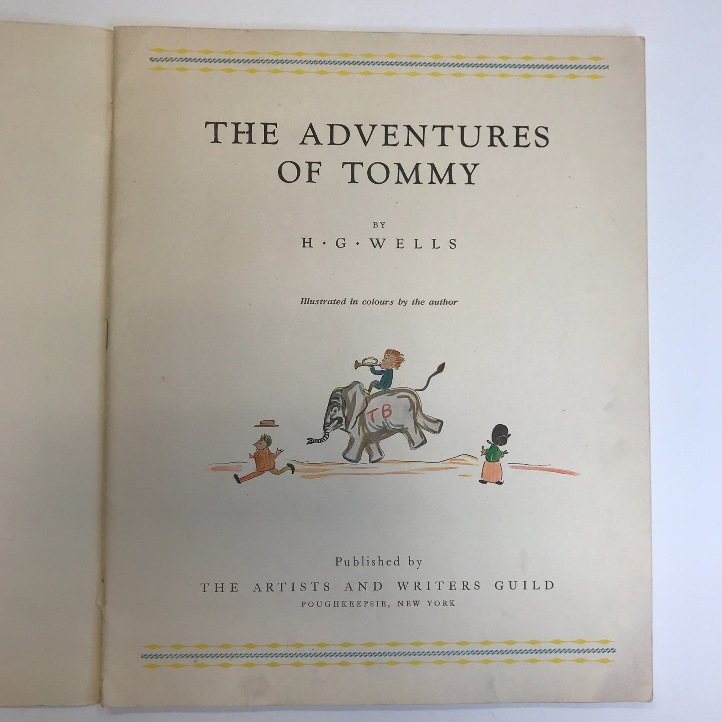 The Adventures of Tommy - H.G. Wells - The Artists and Writers Guild - 1935