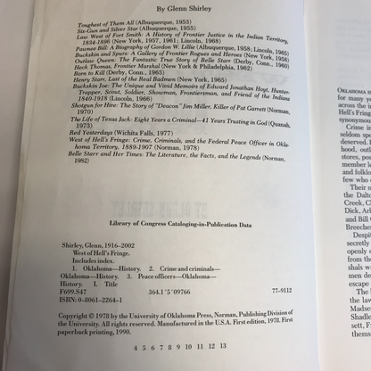 West of Hell's Fringe - Glenn Shirley - Oklahoma - 2002