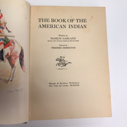 The Book of the American Indian - Hamlin Garland - 1923