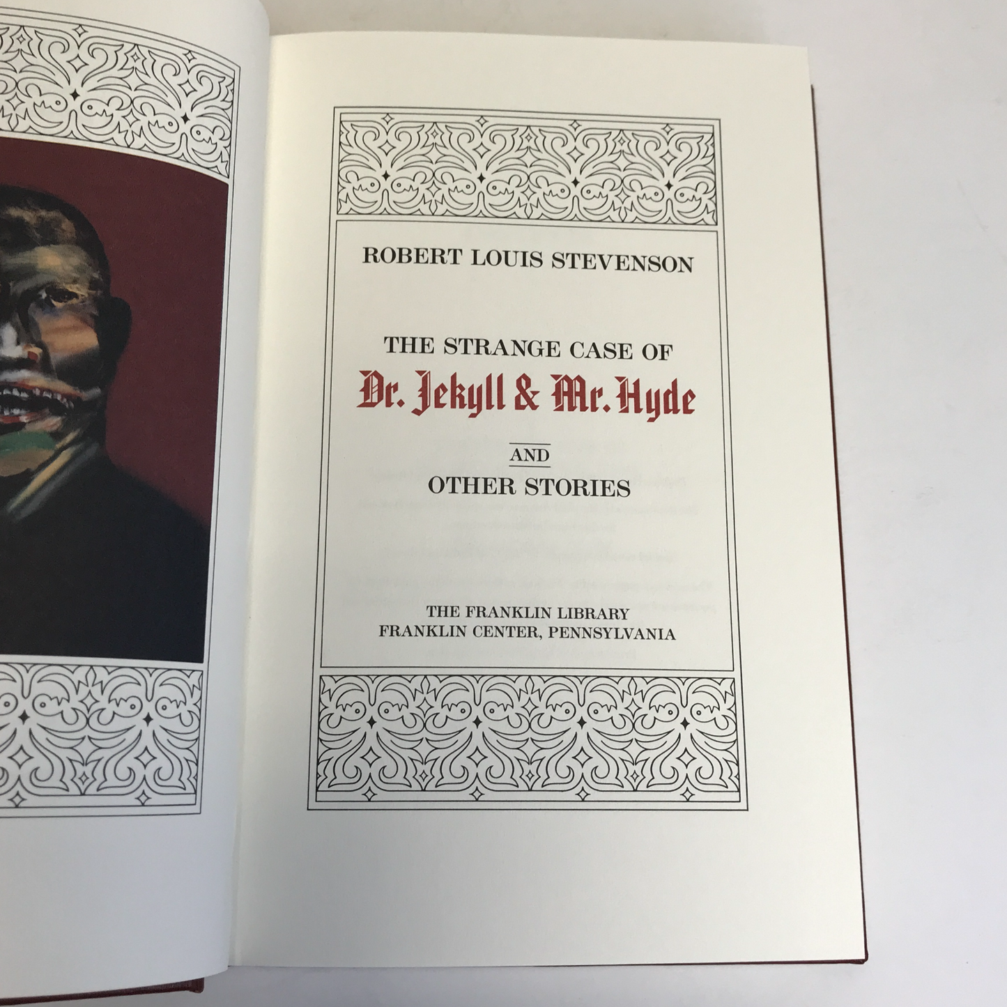 Dr. Jekyll and Mr. Hyde - Robert Louis Stevenson - Franklin Library - 1989