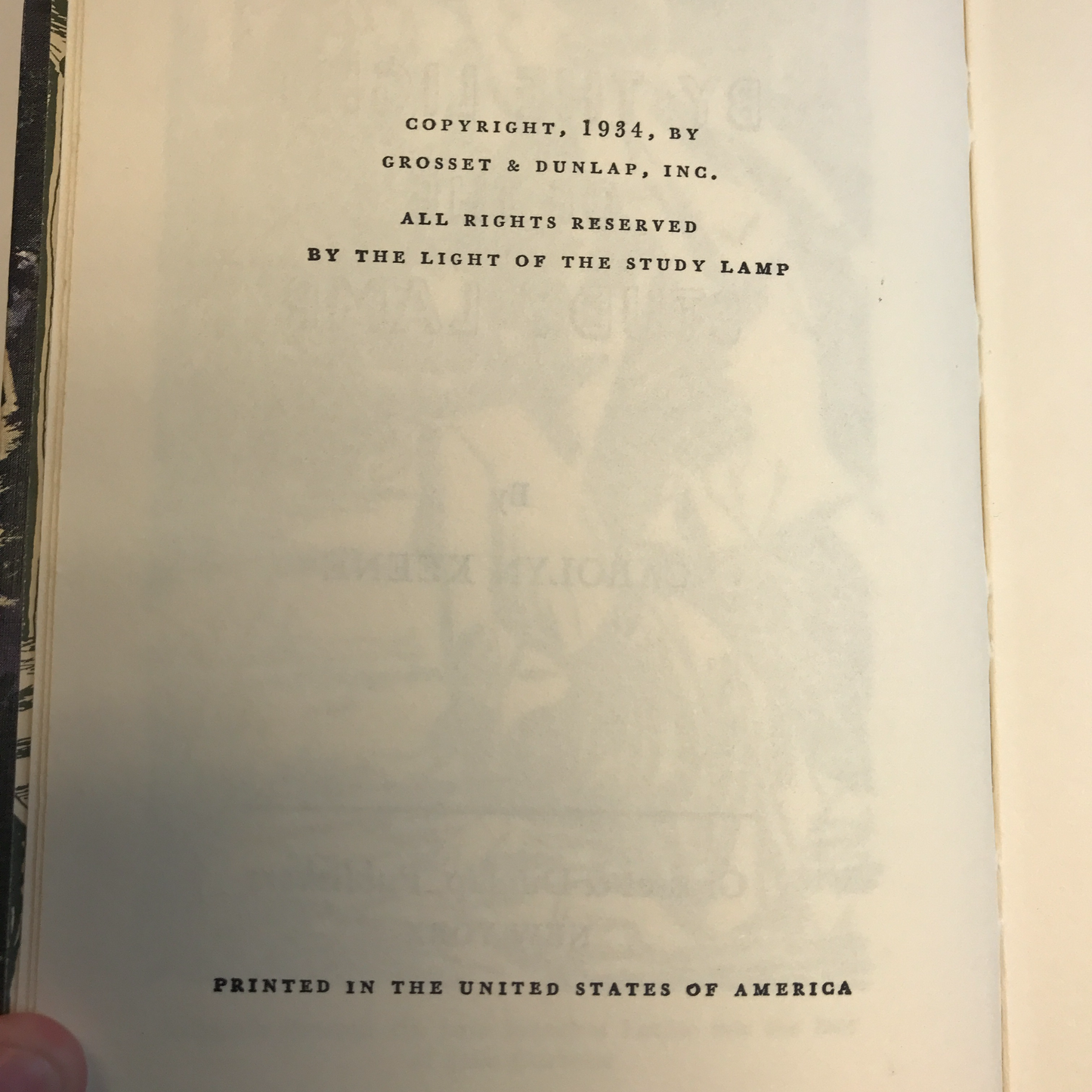 By the Light of the Study Lamp - Carolyn Keene - 1934