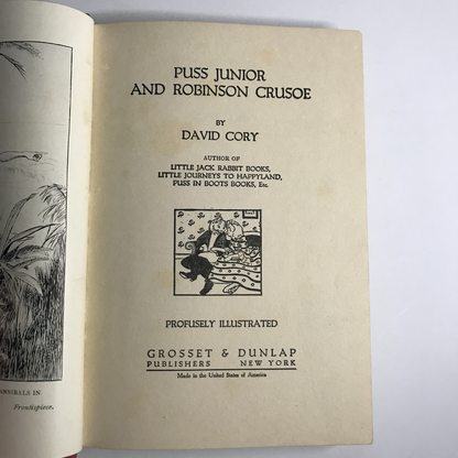 Puss-In-Boots, Jr. And Robinson Crusoe - David Cory - 1922