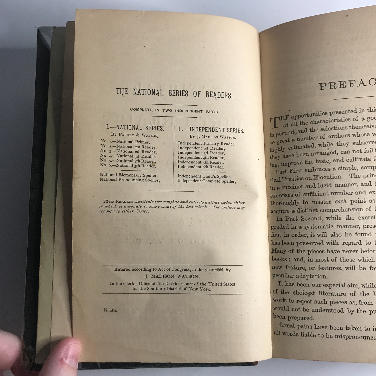 National 4th Reader - Richard Greene Parker- 1866