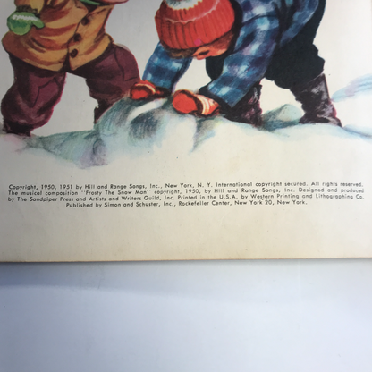 Frosty the Snow Man - Annie North Bedford - Little Golden Book - 1st Edition - 'A' Edition - 1951