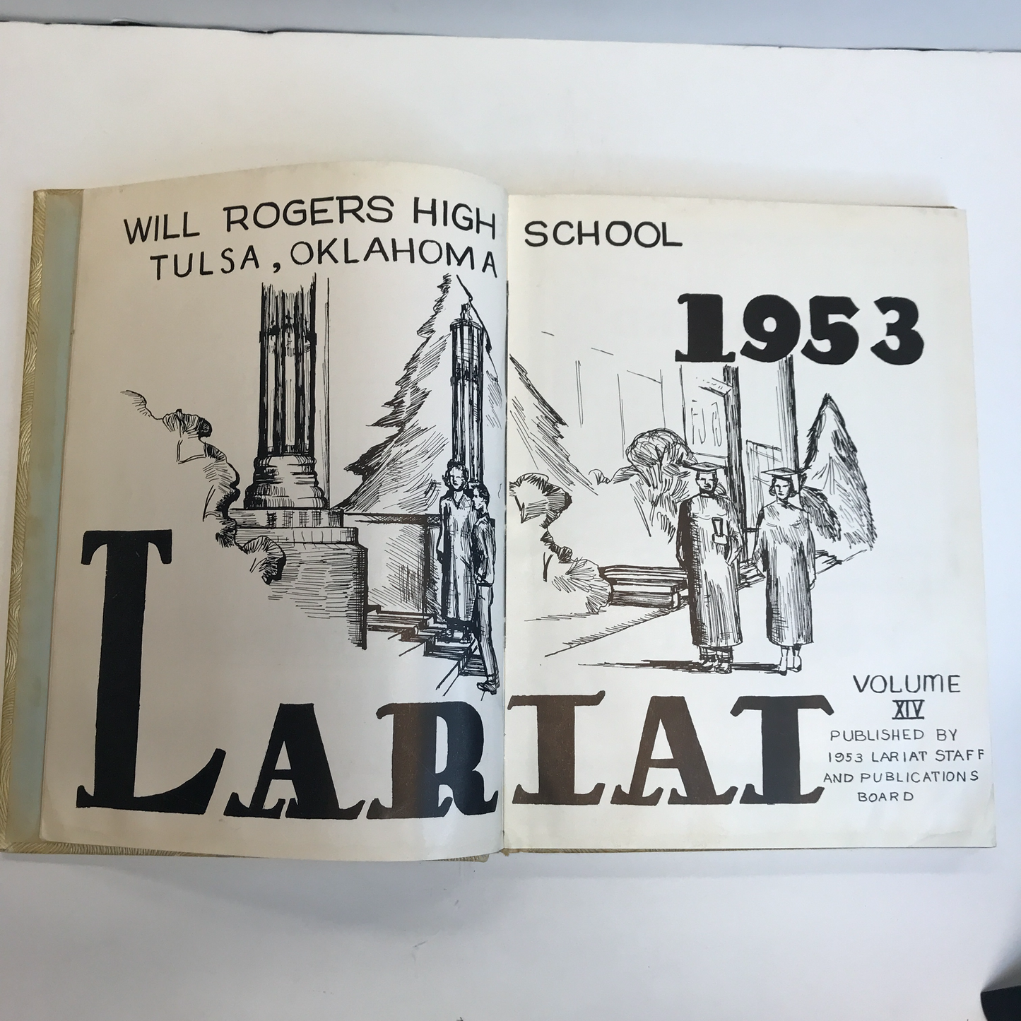 Lariat High School Yearbooks - Oklahoma - 1952, 1953, 1954