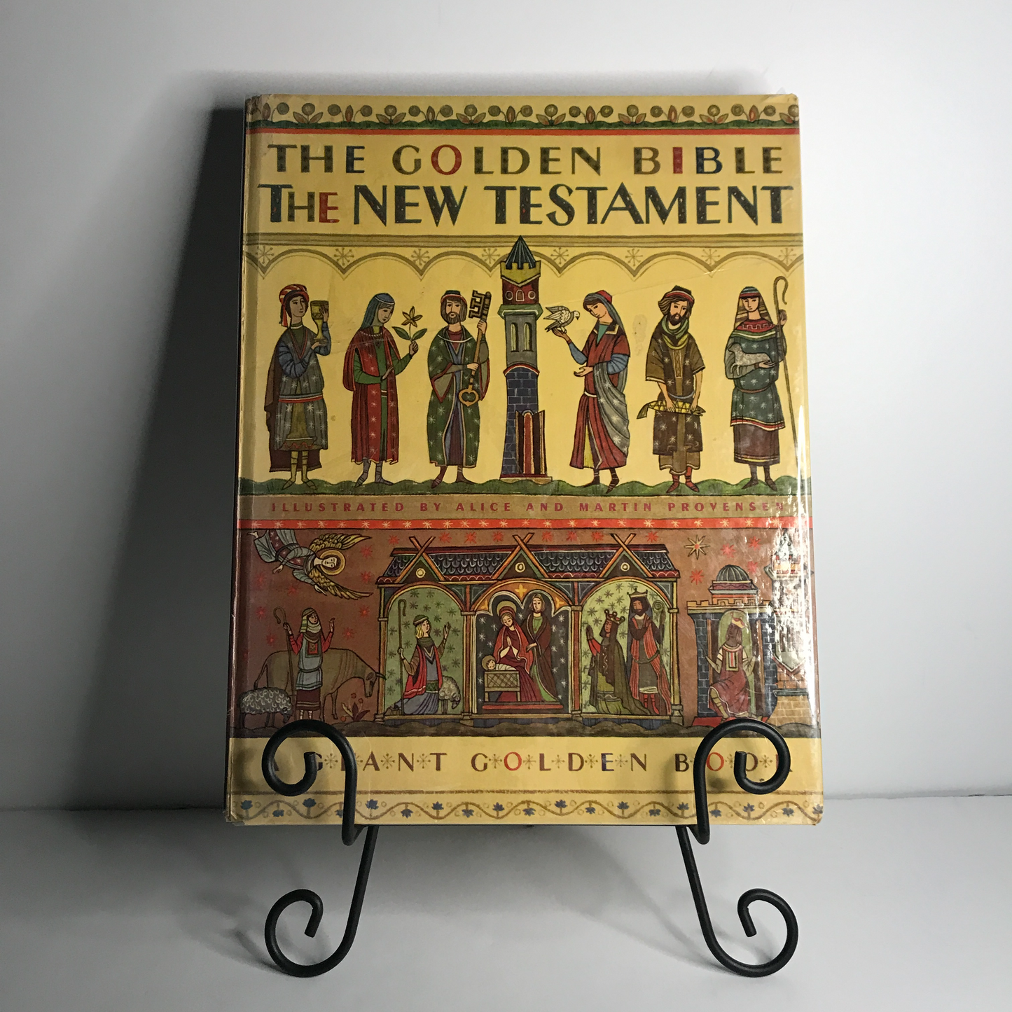 The Golden Bible: The New Testament - Elsa Jane Werner - Large Golden Book - 6th Print - 1962