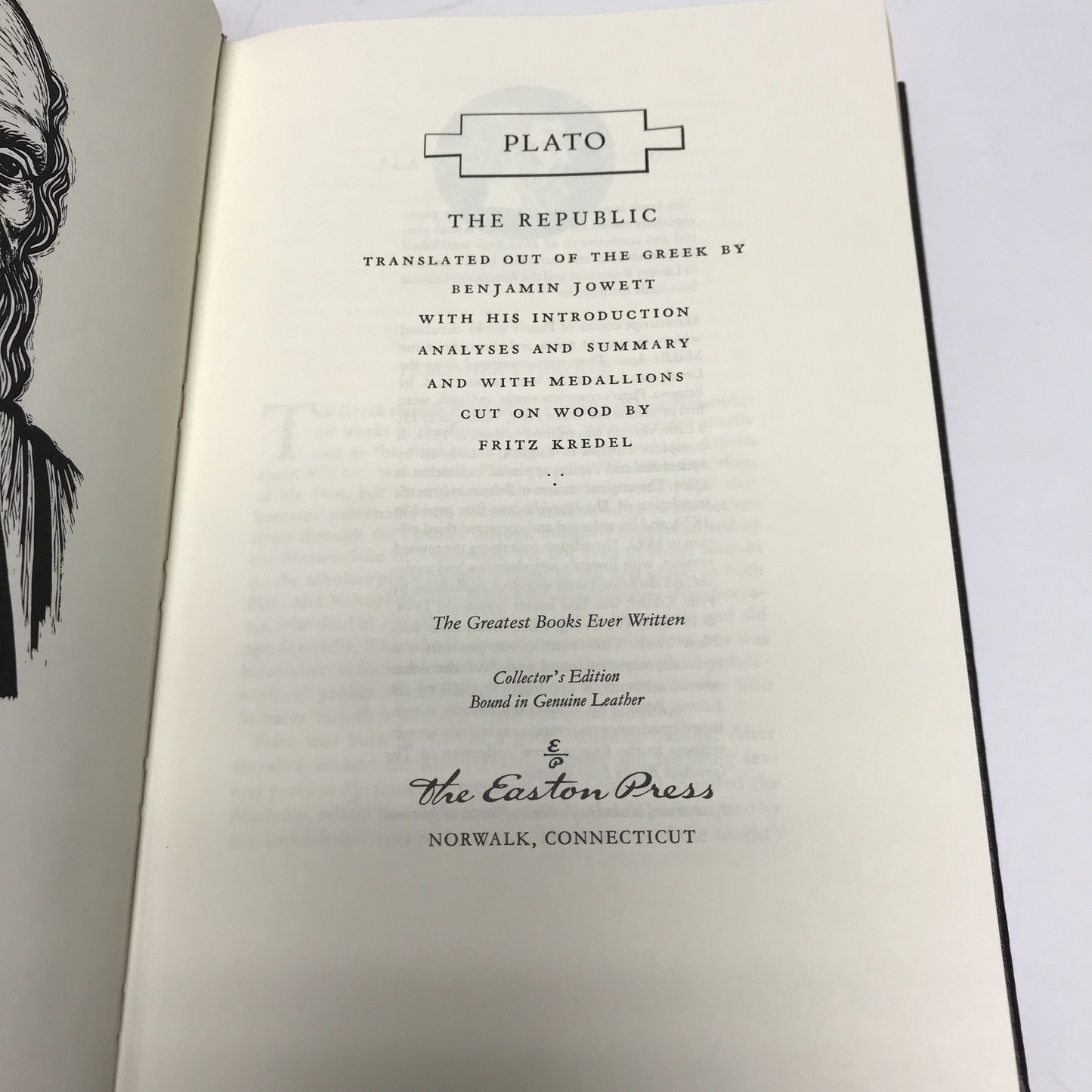 The Republic - Plato - Easton Press - 1980